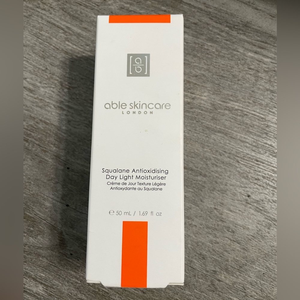 Able Skincare London Squalane Antioxidizing Day Light Moisturizer 1.69 oZ/50 mL
